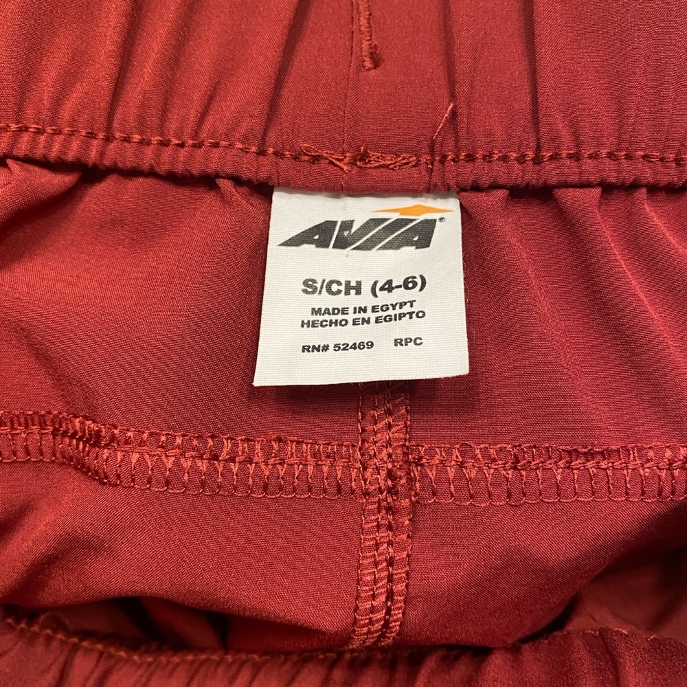 Sz Small Avia Athletic Running Shorts Cranberry Red - Picture 9 of 10
